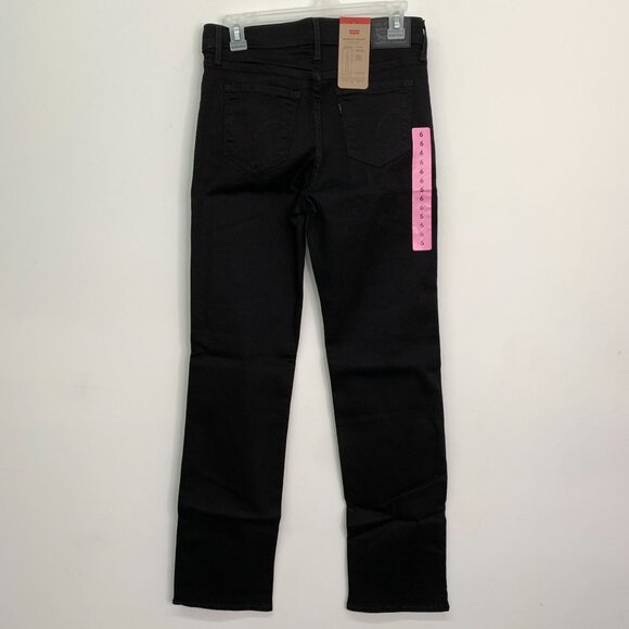 Levi's Women's 6 Jeans 314 Shaping Straight Jeans Black Size W28 x L32 - Picture 4 of 8